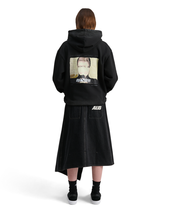 ALIS AORI HOODIE W/ BACK & ARM PRINT Hoodie Faded Black