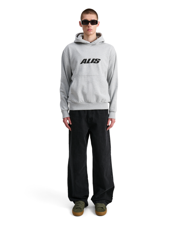 ALIS AORI HOODIE W/ CHEST LOGO Hoodie Grey Melange