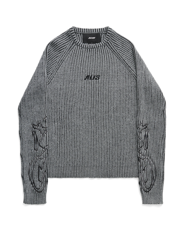 ALIS ARIA KNIT SWEAT W/ EMBROIDERY Sweater