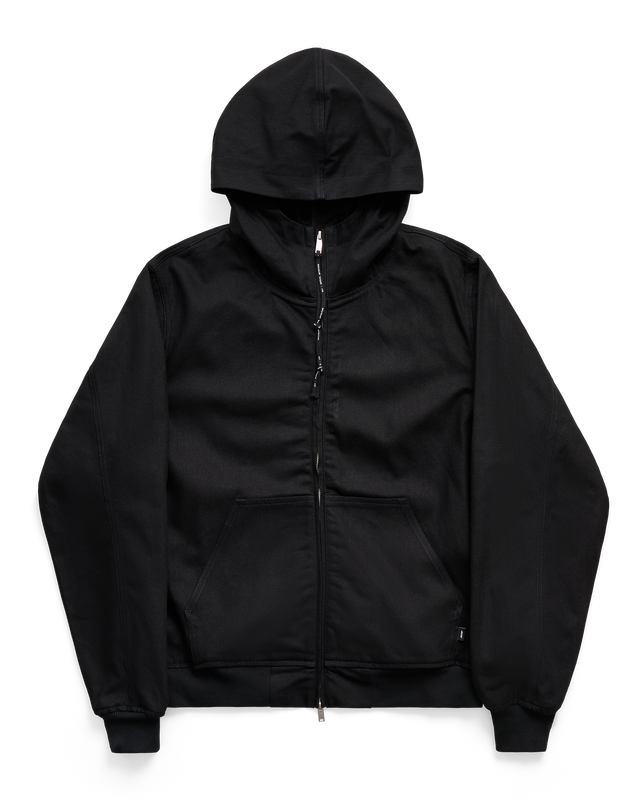 ALIS COCHET HOODED DENIM JACKET Jacket Solid Black