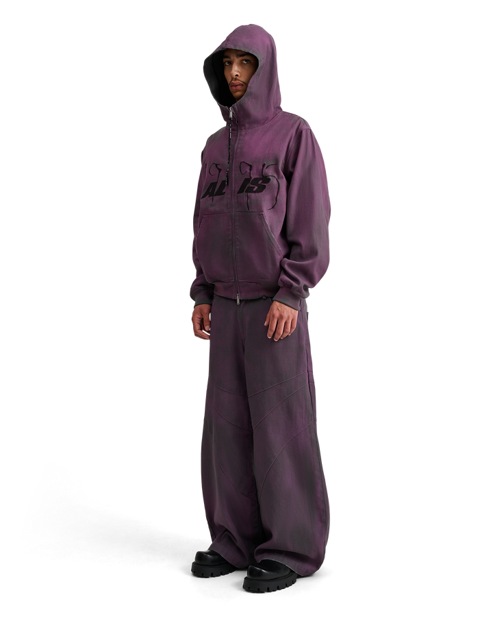 ALIS COCHET HOODED DENIM JACKET W/ CHEST EMBROIDERY Jacket