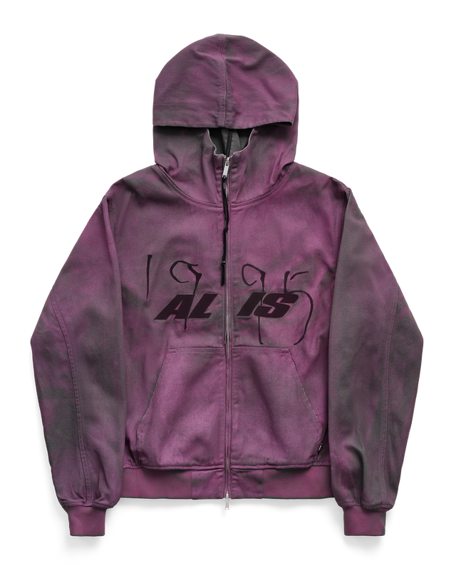 ALIS COCHET HOODED DENIM JACKET W/ CHEST EMBROIDERY Jacket