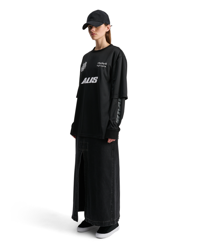 ALIS COMEBACK CLUB 2-LAYER JERSEY T-shirt Black