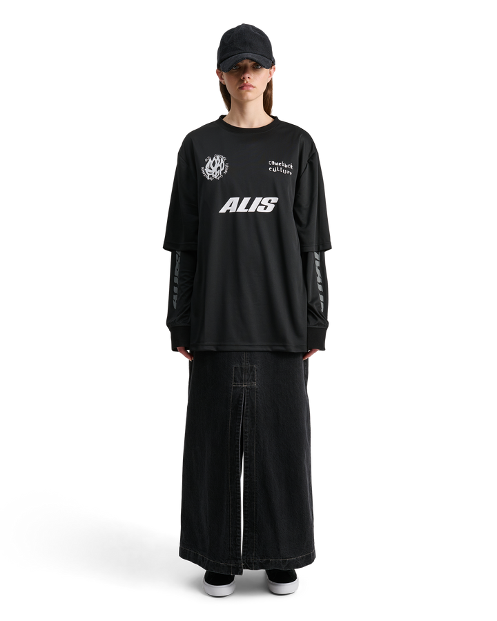 ALIS COMEBACK CLUB 2-LAYER JERSEY T-shirt Black