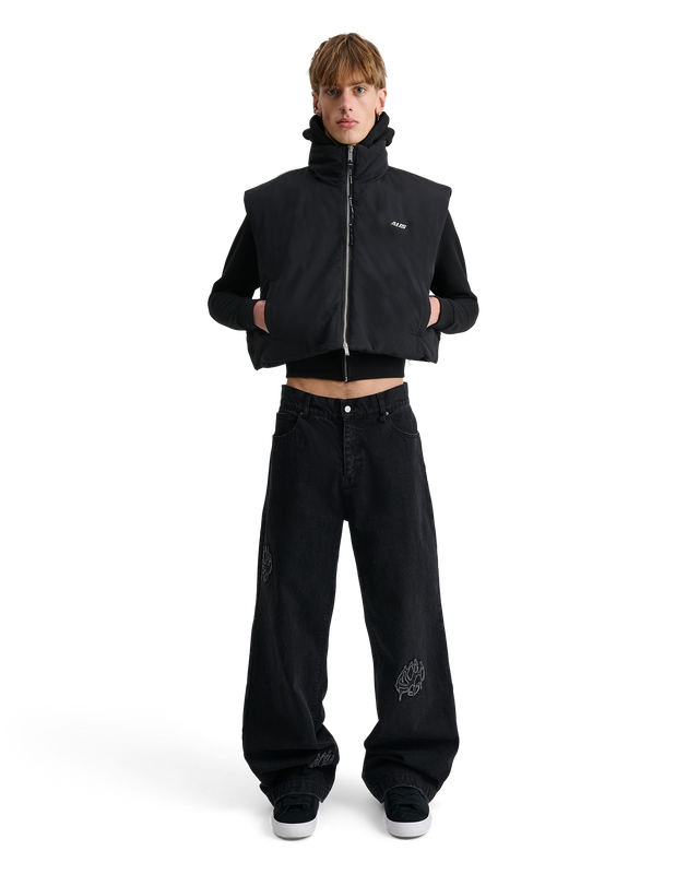 ALIS GROVER SHORT VEST W/ LOGO TAPE Vest