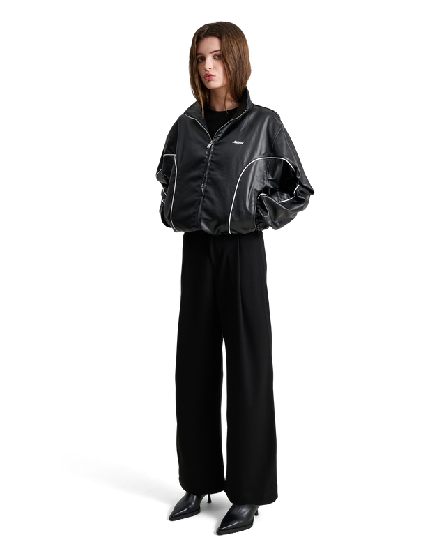 ALIS HRISTO TONY FIT TRACK TOP Track top Glossy Black