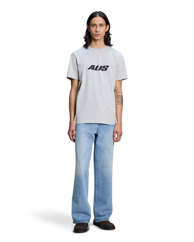ALIS JERON ESSENTIAL T-SHIRT W/ CHEST LOGO T-shirt Grey Melange