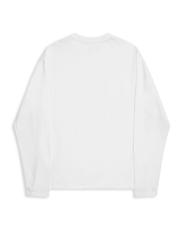 ALIS JOSHUA LONG SLEEVE W/ LOGO L/S Jersey Solid White