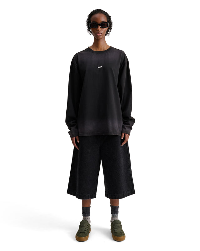 ALIS JOSHUA LONG SLEEVE W/ LOGO L/S Jersey Faded Black