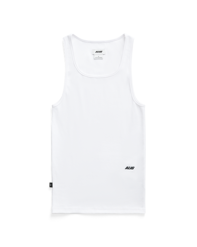 ALIS JOSH RIB TANKTOP W/ LOGO Vest