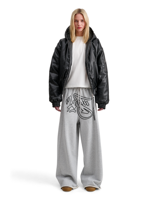 ALIS MIKHEIL WIDE SWEAT PANTS W/ EMBROIDERY Sweatpants
