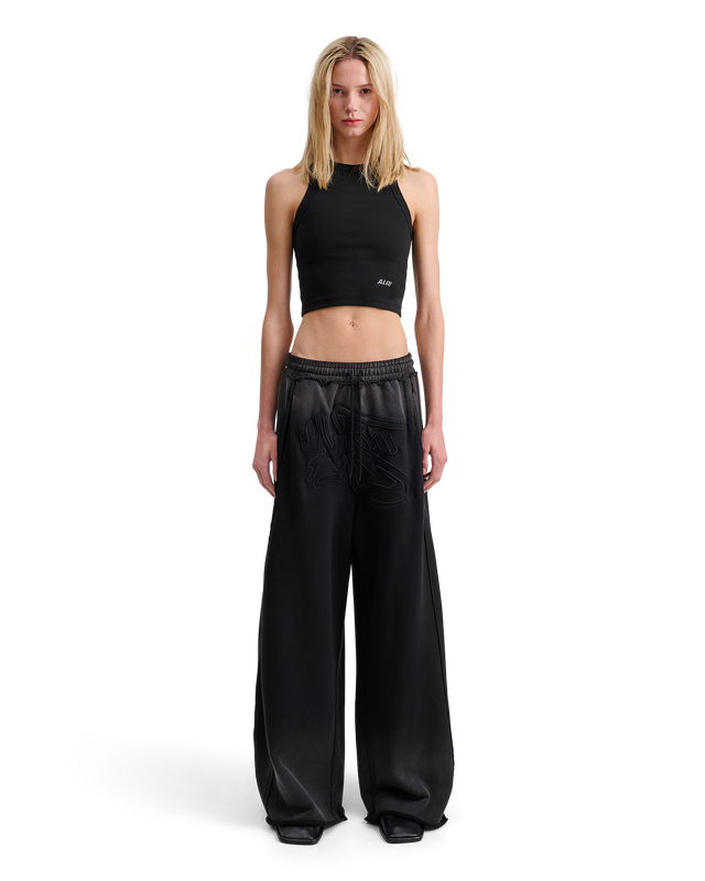 ALIS MIKHEIL WIDE SWEAT PANTS W/ EMBROIDERY Sweatpants