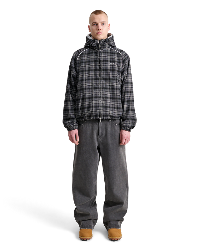 ALIS ORBY HOODED JACKET Jacket GREY:BLACK TARTAN