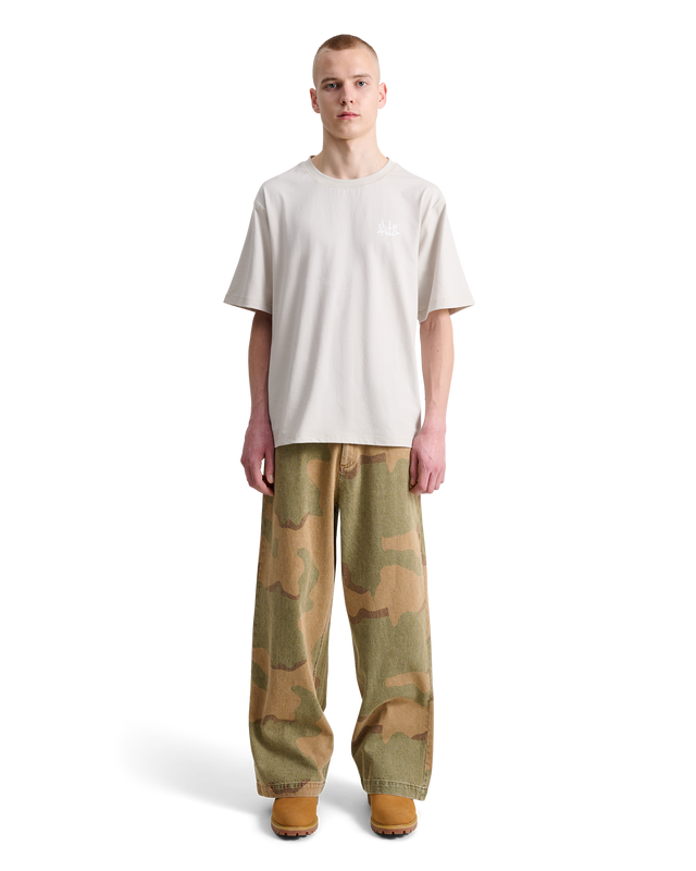 ALIS SID OVERSIZED FIT T-SHIRT W. CHEST PRINT T-shirt Solid Antartica Off White