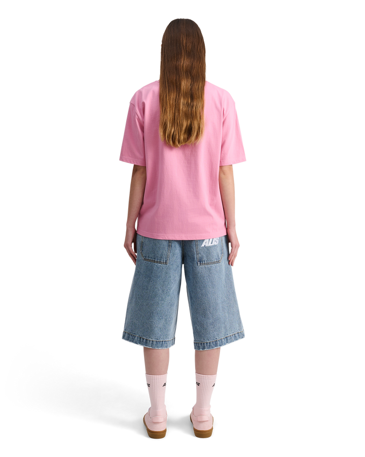 ALIS TOREY CROPPED T-SHIRT W/ PRINT T-shirt Solid Pink