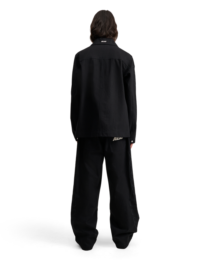 ALIS VIREN SHORT WORKER JACKET W/ SLEEVE EMBROIDERY Jacket