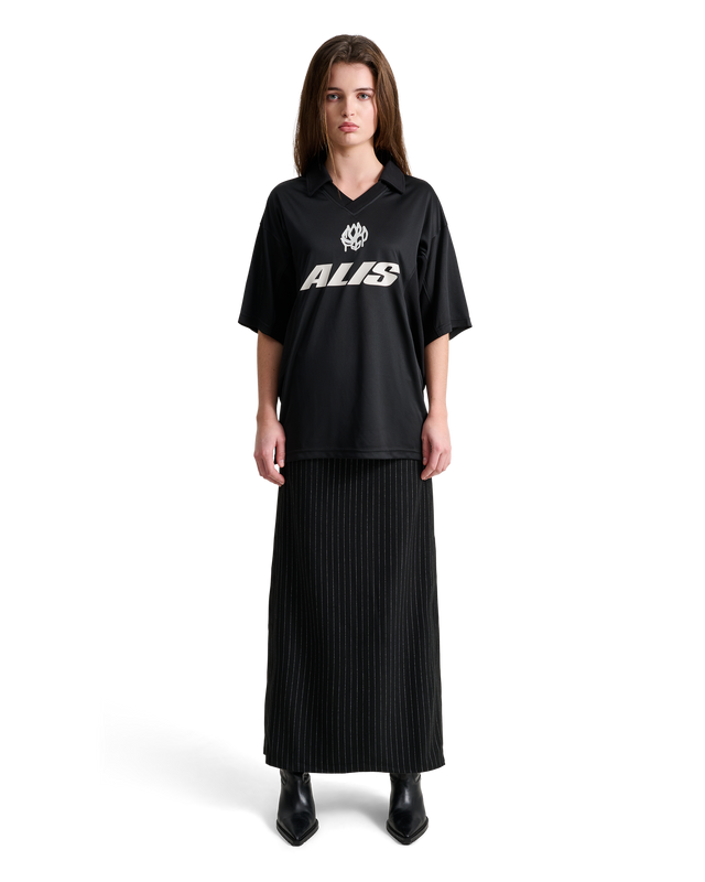 ALIS WIZZY POLO JERSEY Polo BALCK + GREY