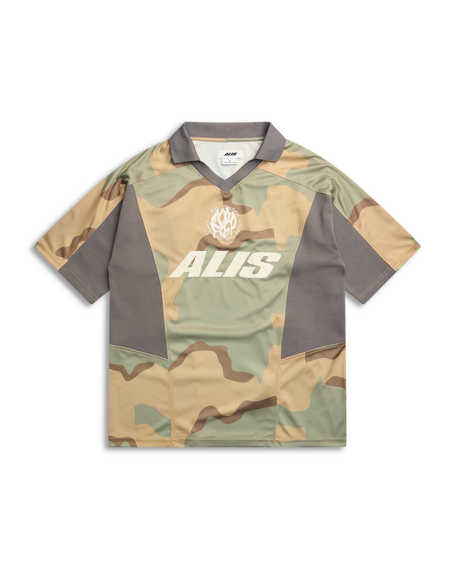 ALIS WIZZY POLO JERSEY Polo CAMOUFLAGE : GREY